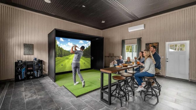Luxury Poconos Retreat with Golf Simulator & Stargazing